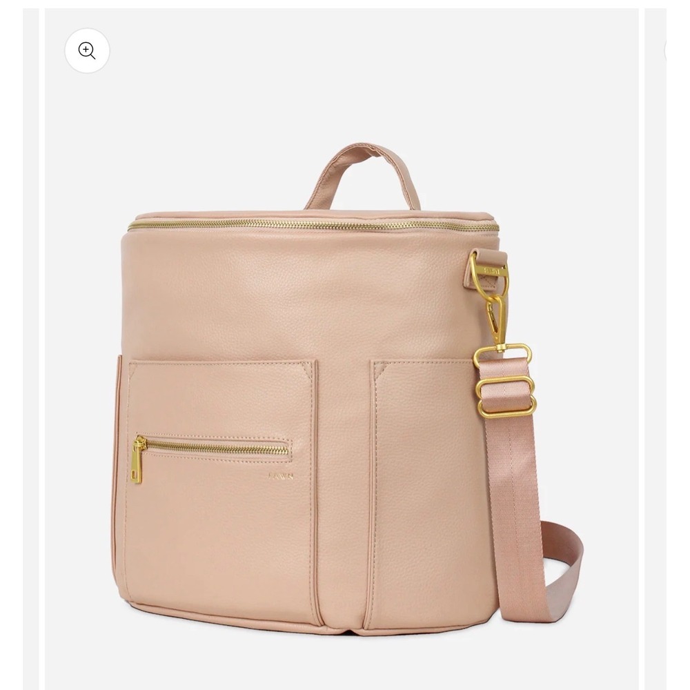 Fawn Design The Original Diaper Bag Warm Blush Vegan Leather Backpack NEW Unisex - Picture 4 of 12